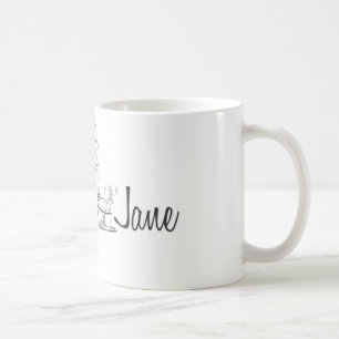 Dîner avec la tasse de café de Jane