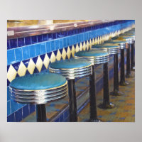 Diner Bar Stools Impressionism