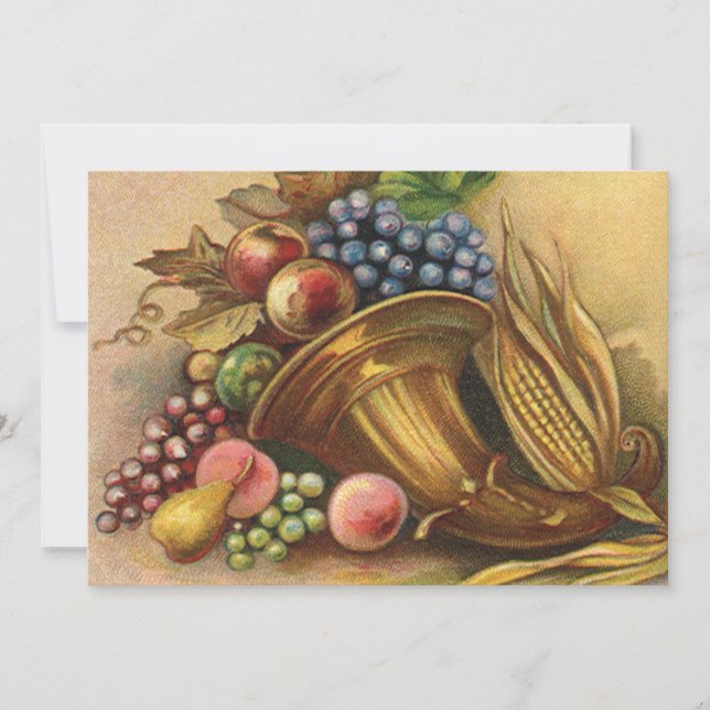 Dîner d'action de grâces Invitation (Devant)