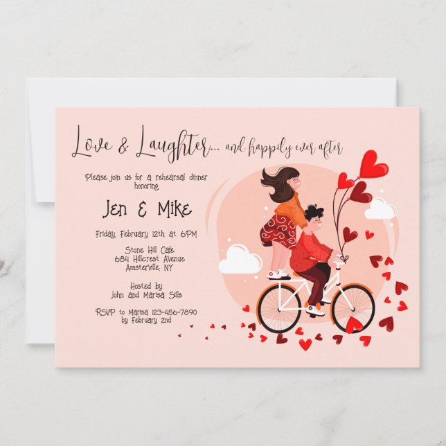 Dîner de la Revue d'Amour Jeune Invitation (Devant)