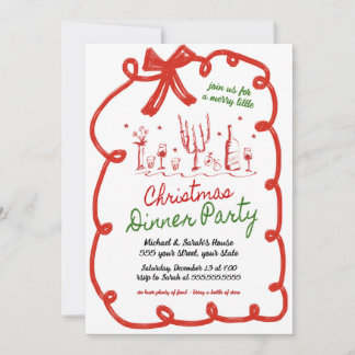 Dîner de Noël Invitation