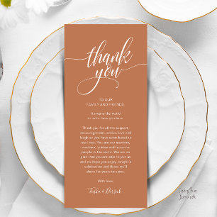 Dîner de répétition Carte de remerciements de régl