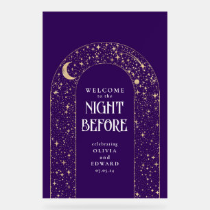 Dîner de répétition Céleste Purple Bienvenue