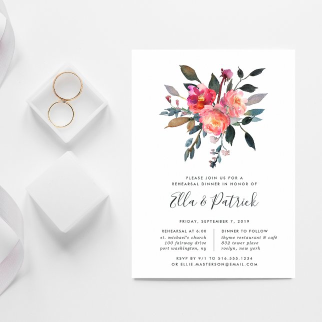 Dîner de répétition de Forest Posy Invitation (Créateur téléchargé)