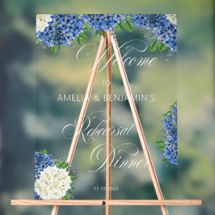 Dîner de Répétition de Mariage aux Hortensias Bleu