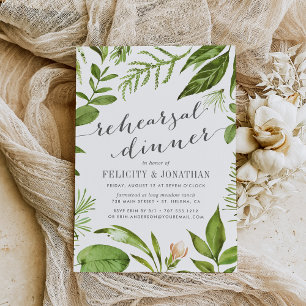 Dîner de répétition de prairie sauvage Invitation