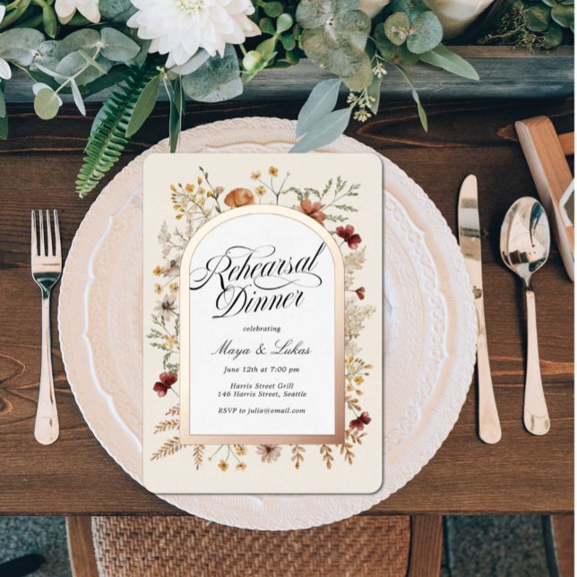 Dîner de répétition du jardin de Sedona Invitation (Créateur téléchargé)