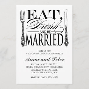 Dîner de répétition Invitation