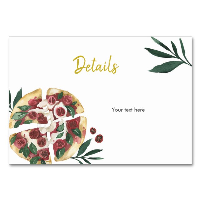 Dîner de répétition italien - Carte d'insertion (Devant)