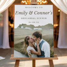 Dîner de répétition Signe avec photo, La nuit avan