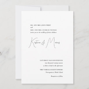Dîner de répétition simple Invitation