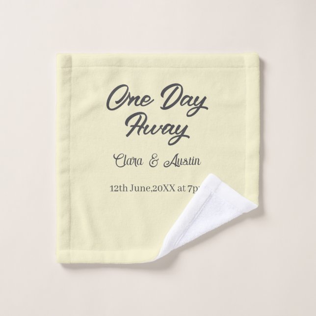 Dîner de répétition Un jour avant la nuit avant no (Gant de toilette)