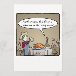 Dîner de Thanksgiving Invitation : Tueur de Turqui