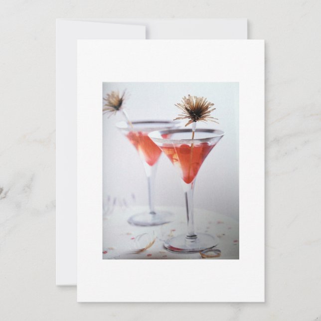 "DÎNER ET BOISSONS" OU "COCKTAIL" INVITATION (Devant)