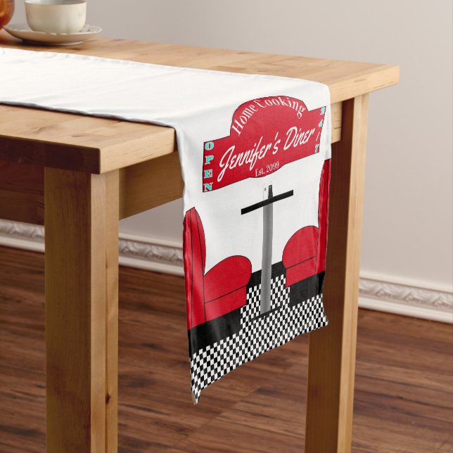 Diner Kitchen Restaurant Kitchen Grill Chef Baker Short Table Runner (In Situ)