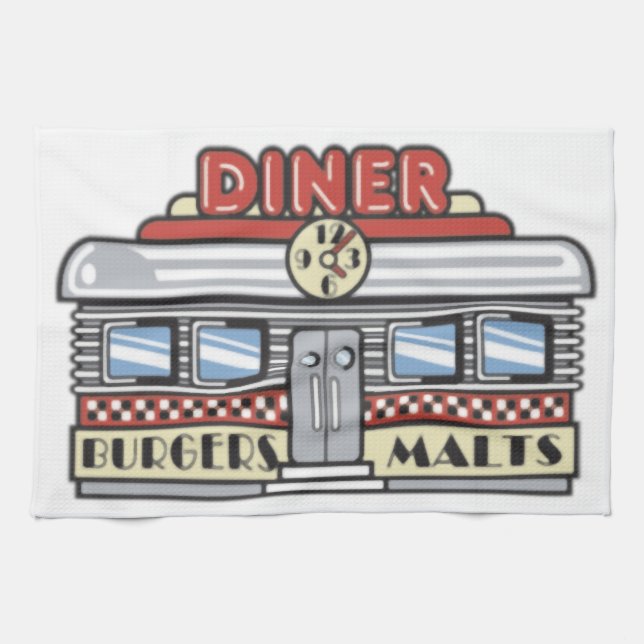 Diner Kitchen Towel (Horizontal)
