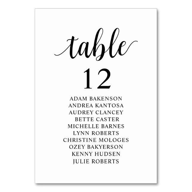 Dîner mariage, Carte des places des invités modern (Par défaut)