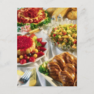 DÎNER PAR CARTE POSTALE HEURE DE LA FÊTE