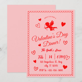 Dîner romantique de la Saint-Valentin Invitation