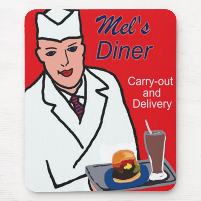 Diner Route 66 Mousepad (Front)