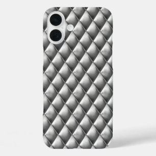 Diner Style Chrome Harlequin Pattern iPhone 16 Plus Case