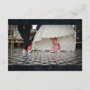 Diner style mariage couple RSVP