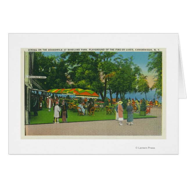 Diner sur la promenade à Roseland Park Scene (Devant horizontal)