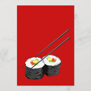 Dîner Sushi invitation