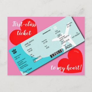 Dîner Valentine's Invitation Embarquement Pass
