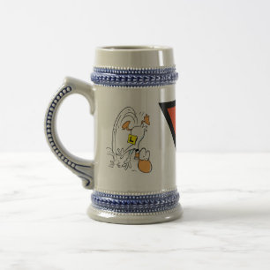 Ding Duck Aviation Cartoon Beer Stein
