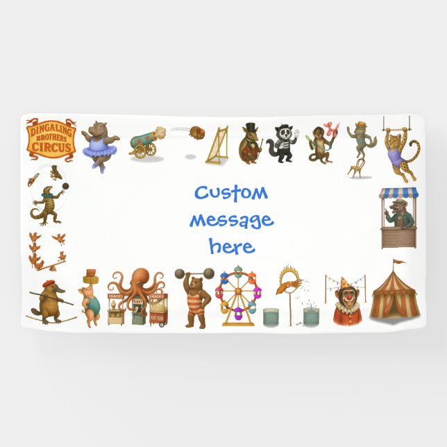 Dingaling Bros Circus acts Banner (Horizontal)