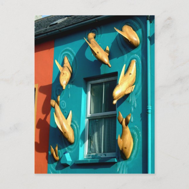 Dingle Dolphins on Souvenir Shop Postcard (Front)