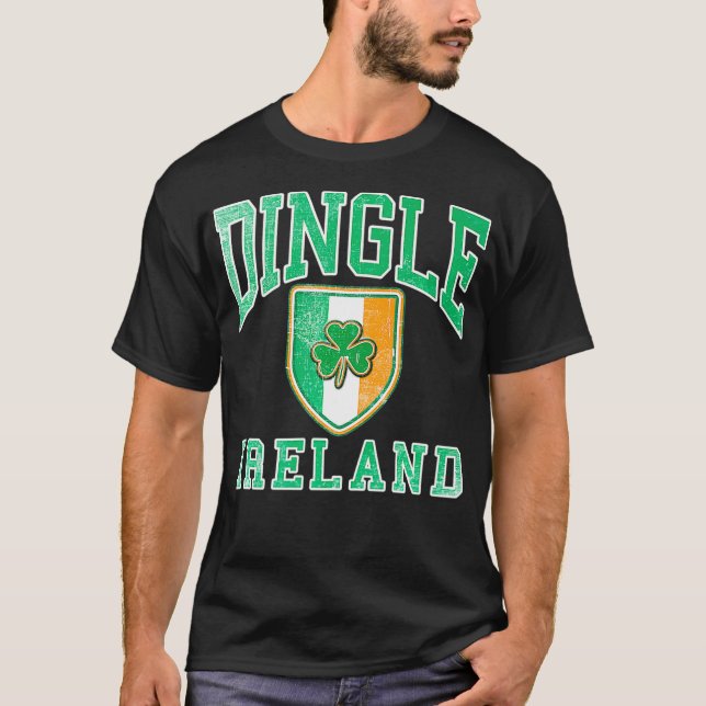 DINGLE IRELAND Distressed  Irish Pride T-Shirt (Front)