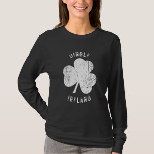 Dingle Kerry Ireland Vintage Shamrock Distressed L T-Shirt