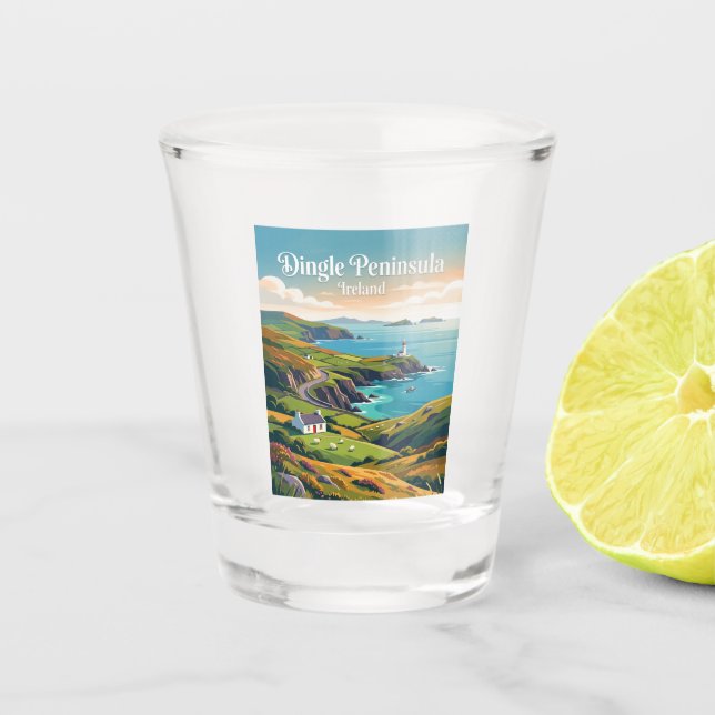 Dingle Peninsula Ireland Shot Glass (Front)