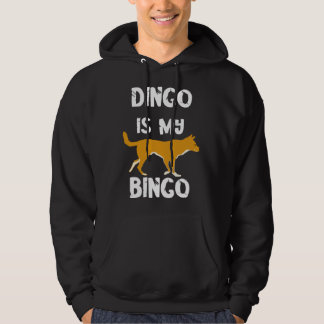 Dingo Is My Bingo Player Playing Lucky Card Game Hoodie