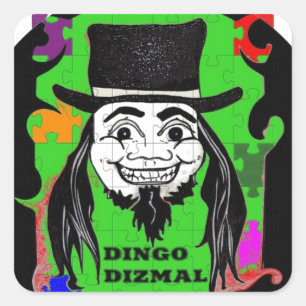 DINGO the CLOWN Square Sticker