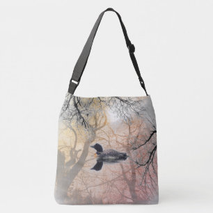 Dingue noir et blanc sur un abrégé sur sac de