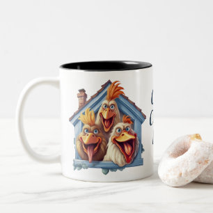 Dingue poule dame Drôle Chicken Mug
