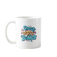 Dingue travail besties mug