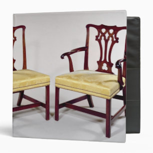 Dining chairs, with interlaced splat backs binder