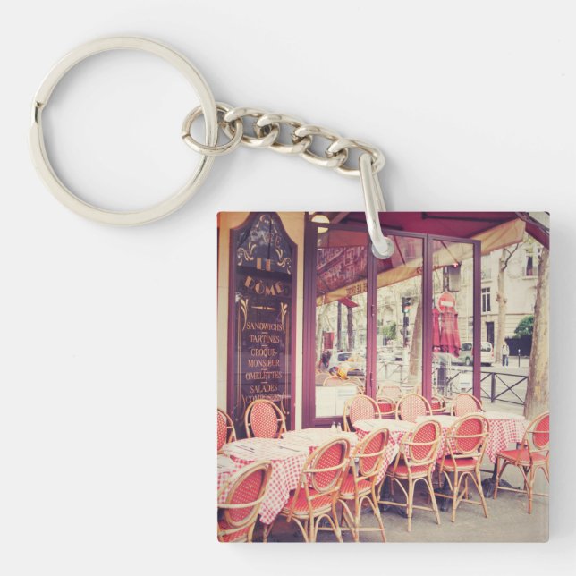 Dining In Paris Al Fresco Keychain (Front)