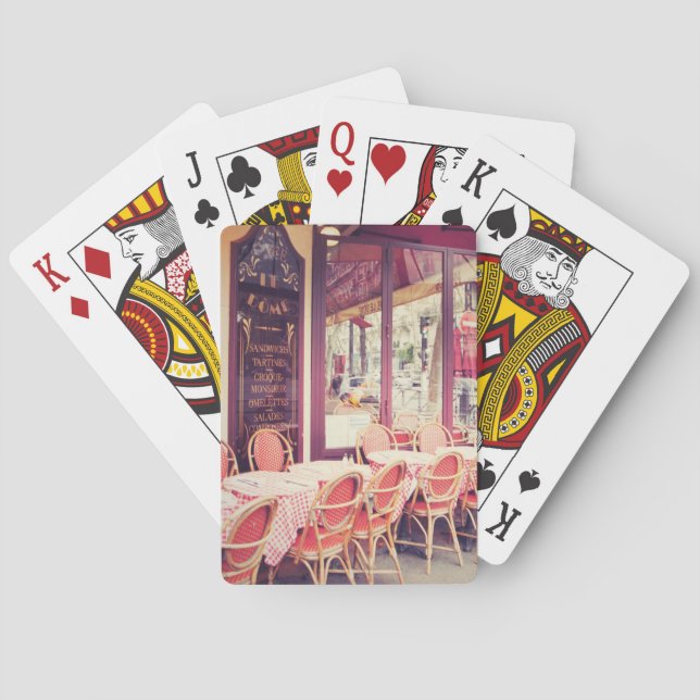 Dining In Paris Al Fresco Playing Cards (Back)