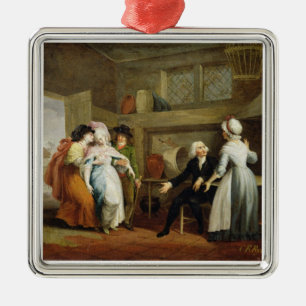 'Dining in the Hayfields' (surprised by Mr Thornhi Metal Ornament