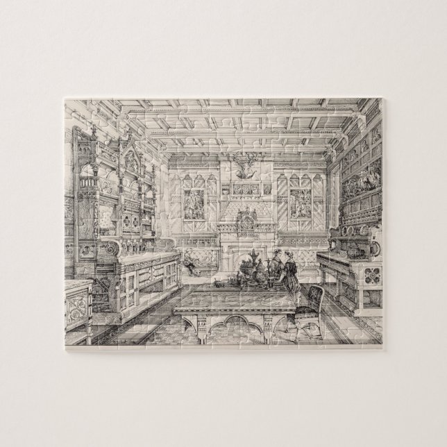 Dining Room, from 'Examples of Ancient and Modern Jigsaw Puzzle (Horizontal)