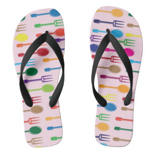 Dining Texture Flip Flops