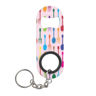 Dining Texture Keychain Bottle Opener
