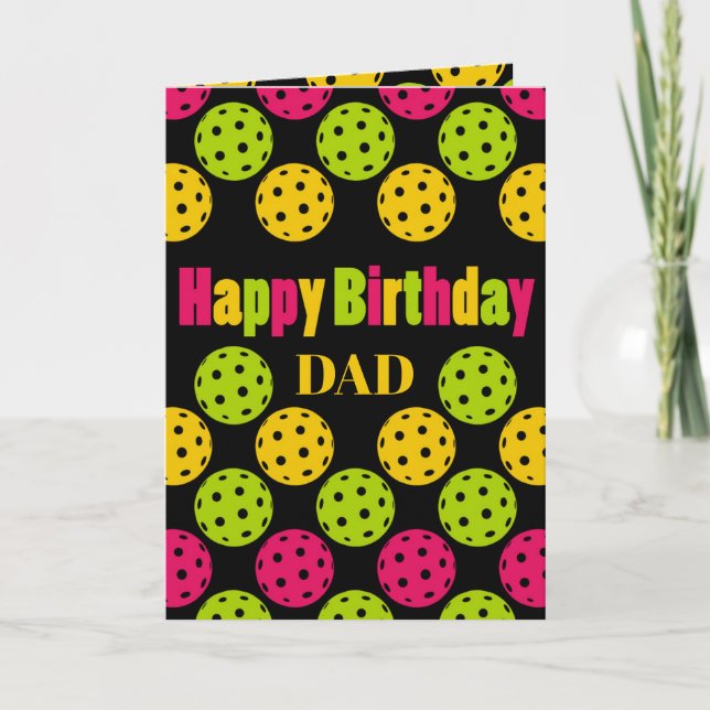 Dink Dazzle Dad Holiday Card (Front)