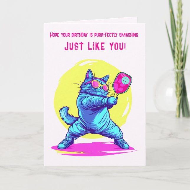 Dink Like a Cat Holiday Card (Front)