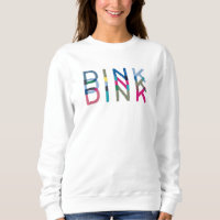 Dink Pickleball Fun Chic Blue Green Pink Yellow